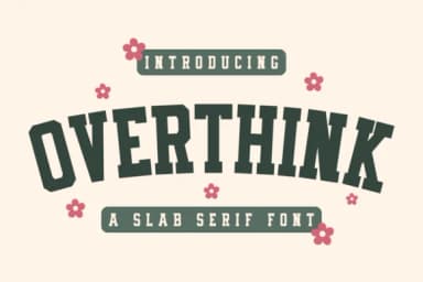 Overthink by CraftedType Studio — Slab Serif Font — thumbnail 1