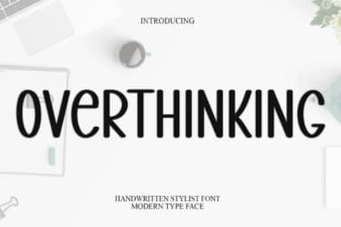 Overthinking by Black line — Slab Serif Font — thumbnail 1