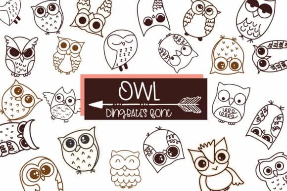 Owl by Sirinart — Dingbats Font