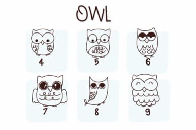 Owl by Sirinart — Dingbats Font — thumbnail 4