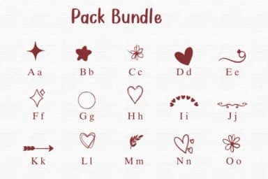 Pack Bundle by Nongyao — Dingbats Font — thumbnail 2
