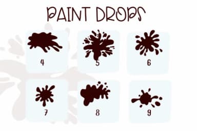 Paint Drops by Sirinart — Dingbats Font — thumbnail 4