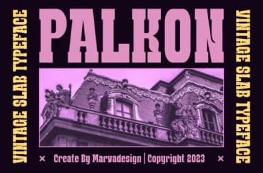 Palkon by Marvadesign — Slab Serif Font — thumbnail 1