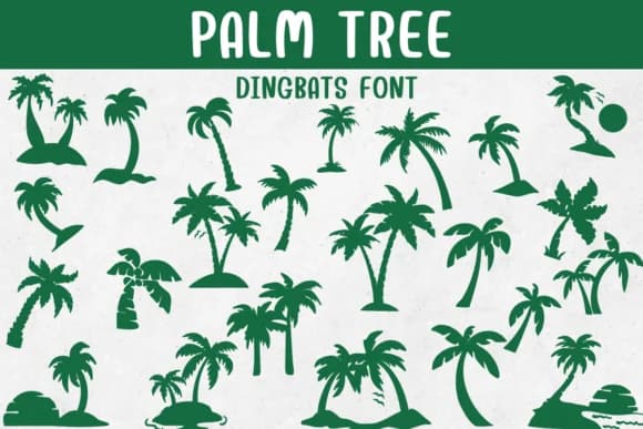 Palm Tree by Sontaya — Dingbats Font