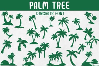 Palm Tree by Sontaya — Dingbats Font — thumbnail 1