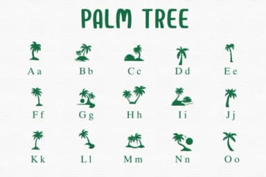 Palm Tree by Sontaya — Dingbats Font — thumbnail 2