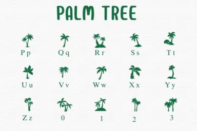 Palm Tree by Sontaya — Dingbats Font — thumbnail 3