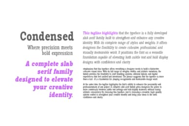 Pano Slab Condensed by Artisans — Slab Serif Font — thumbnail 2