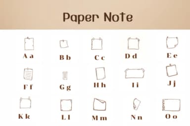 Paper Note by Ketsarin — Dingbats Font — thumbnail 2