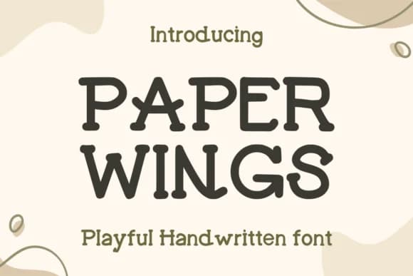 Paper Wings by Letterayu — Slab Serif Font