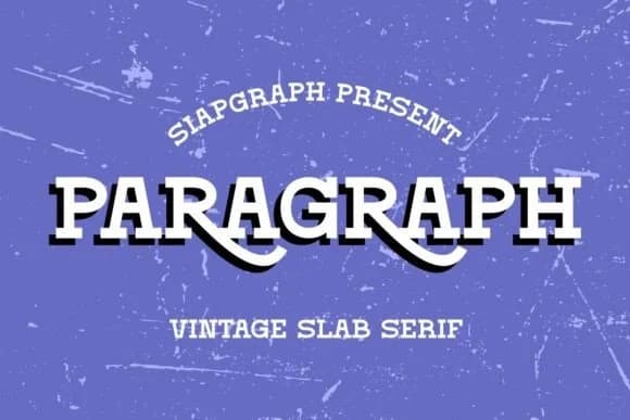 Paragraph by SiapGraph — Slab Serif Font