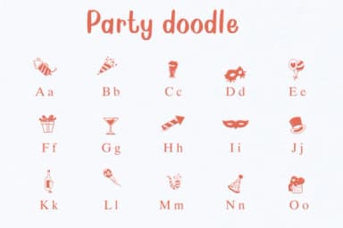 Party Doodle by Nongyao — Dingbats Font — thumbnail 3