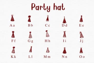 Party Hat by Nongyao — Dingbats Font — thumbnail 2
