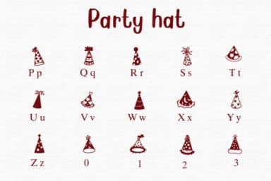 Party Hat by Nongyao — Dingbats Font — thumbnail 3