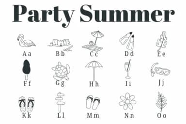 Party Summer by Suphitchaya — Dingbats Font — thumbnail 2