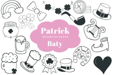 Patrick Baty by Suphitchaya — Dingbats Font — thumbnail 1