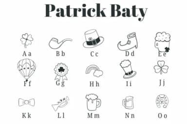 Patrick Baty by Suphitchaya — Dingbats Font — thumbnail 2