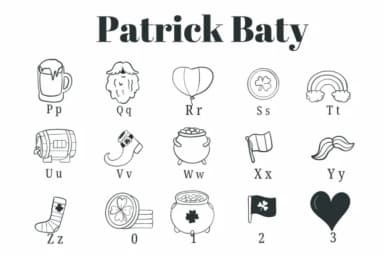Patrick Baty by Suphitchaya — Dingbats Font — thumbnail 3
