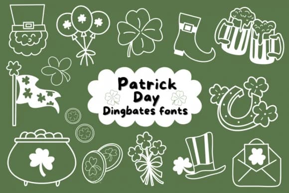 Patrick Day by Natchuta — Dingbats Font
