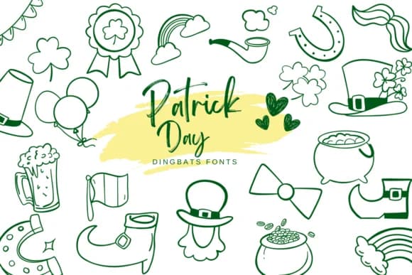 Patrick Day by Suphitchaya — Dingbats Font