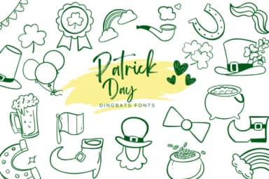 Patrick Day by Suphitchaya — Dingbats Font — thumbnail 1