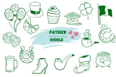 Patrick Doodle by Suphitchaya — Dingbats Font — thumbnail 1