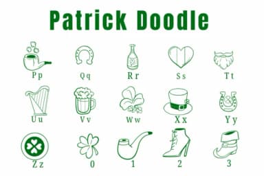 Patrick Doodle by Suphitchaya — Dingbats Font — thumbnail 3