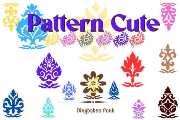 Pattern Cute by KinnareeART — Dingbats Font