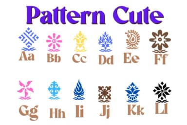 Pattern Cute by KinnareeART — Dingbats Font — thumbnail 2