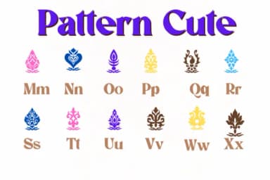 Pattern Cute by KinnareeART — Dingbats Font — thumbnail 3