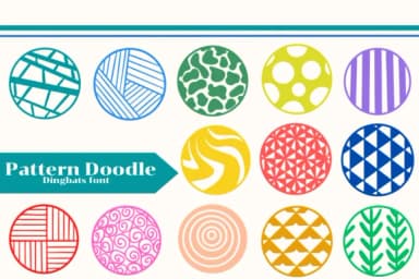 Pattern Doodle by Apiwat Type — Dingbats Font — thumbnail 1