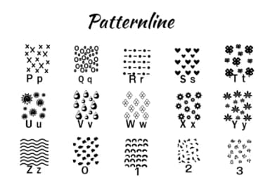 Patternline by Nun Sukhwan — Dingbats Font — thumbnail 3