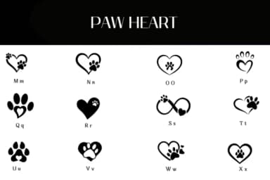 Paw Heart by Heartcraft Atelier — Dingbats Font — thumbnail 3