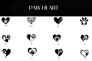 Paw Heart by Heartcraft Atelier — Dingbats Font — thumbnail 4