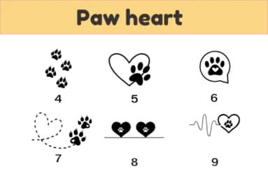Paw Heart by Nun Sukhwan — Dingbats Font — thumbnail 4