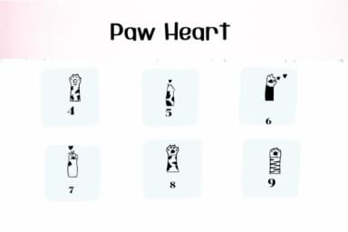 Paw Heart by Ketsarin — Dingbats Font — thumbnail 4