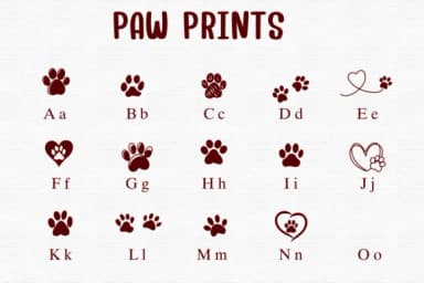 Paw Prints by Sontaya — Dingbats Font — thumbnail 2