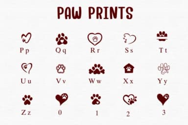 Paw Prints by Sontaya — Dingbats Font — thumbnail 3
