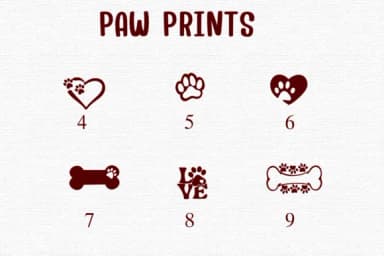 Paw Prints by Sontaya — Dingbats Font — thumbnail 4