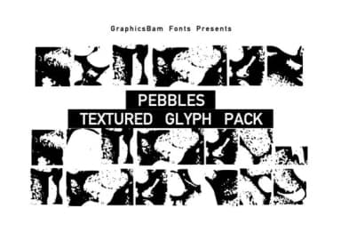 Pebble Stone Glyphs by GraphicsBam Fonts — Dingbats Font — thumbnail 1