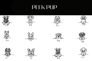 Peek Pup by Heartcraft Atelier — Dingbats Font — thumbnail 2
