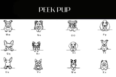 Peek Pup by Heartcraft Atelier — Dingbats Font — thumbnail 3