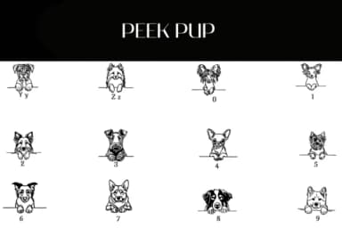 Peek Pup by Heartcraft Atelier — Dingbats Font — thumbnail 4