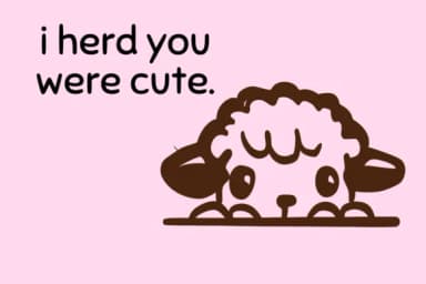 Peeking Sheep by Nongyao — Dingbats Font — thumbnail 6