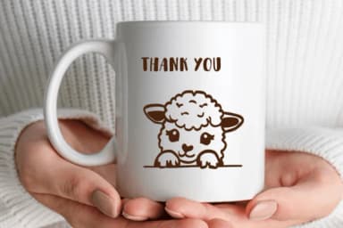 Peeking Sheep by Nongyao — Dingbats Font — thumbnail 7