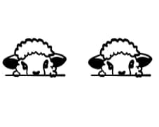 Peeking Sheep by Nongyao — Dingbats Font — thumbnail 8