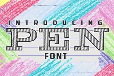 Pen by vladimirnikolic — Slab Serif Font — thumbnail 1
