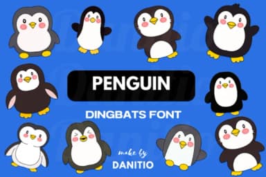Penguin by danita.kukkai — Dingbats Font — thumbnail 1