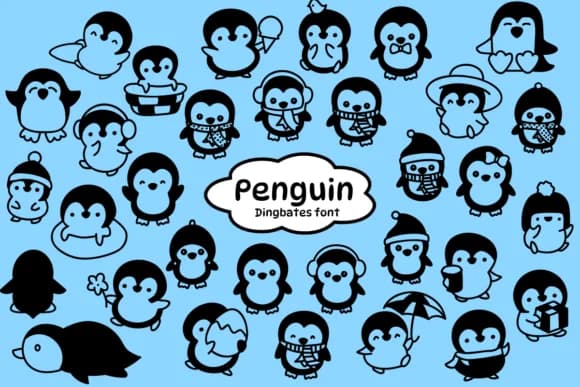 Penguin by Chonada — Dingbats Font