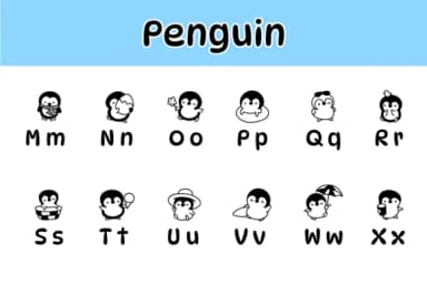 Penguin by Chonada — Dingbats Font — thumbnail 3